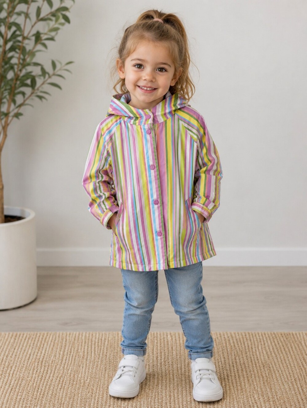 Girls’ Waterproof Insulated Fall Jacket 4-5 T